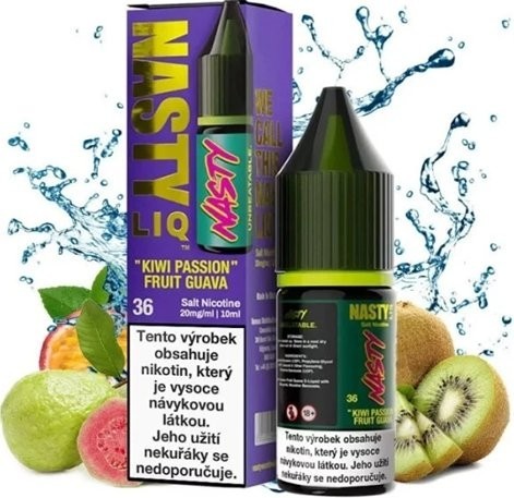 Liquid Nasty LIQ Salt Kiwi Passion Fruit Guava 10ml - 10mg (Kiwi, Marakuja, Guava)