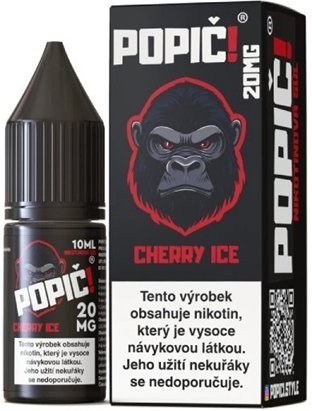 Liquid POPIČ! Salt Cherry Ice 10ml-20mg
