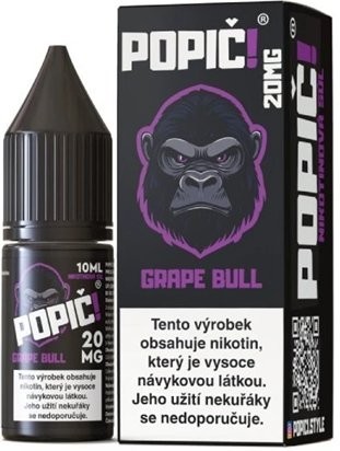 Liquid POPIČ! Salt Grape Bull 10ml-20mg