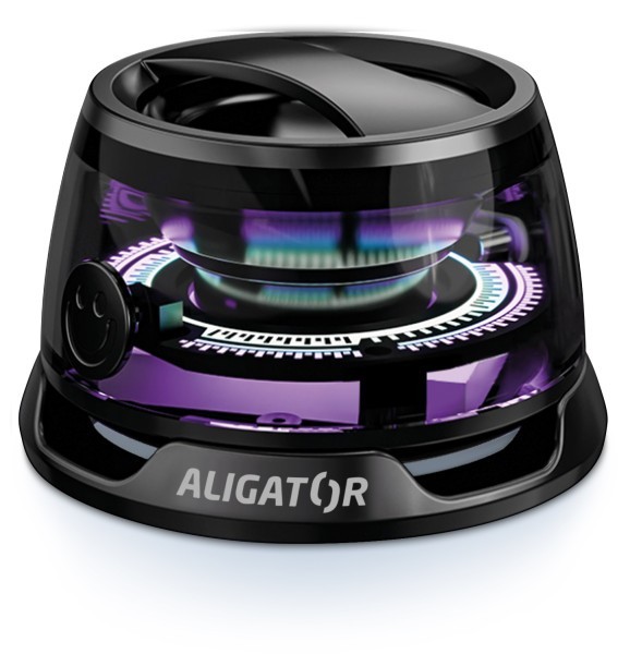 Reproduktor pro MagSafe Aligator Mini Beat Bluetooth, černý