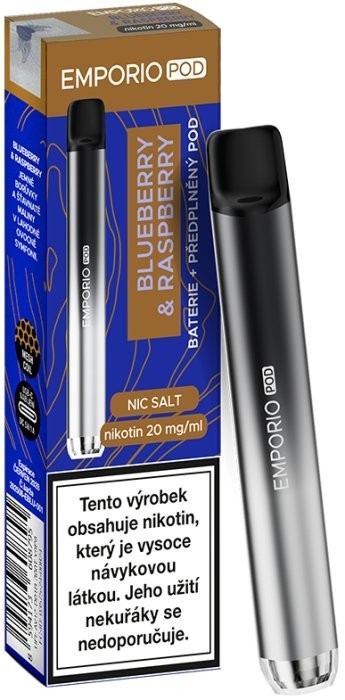 EMPORIO POD elektronická cigareta 500mAh Blueberry & Raspberry 20mg