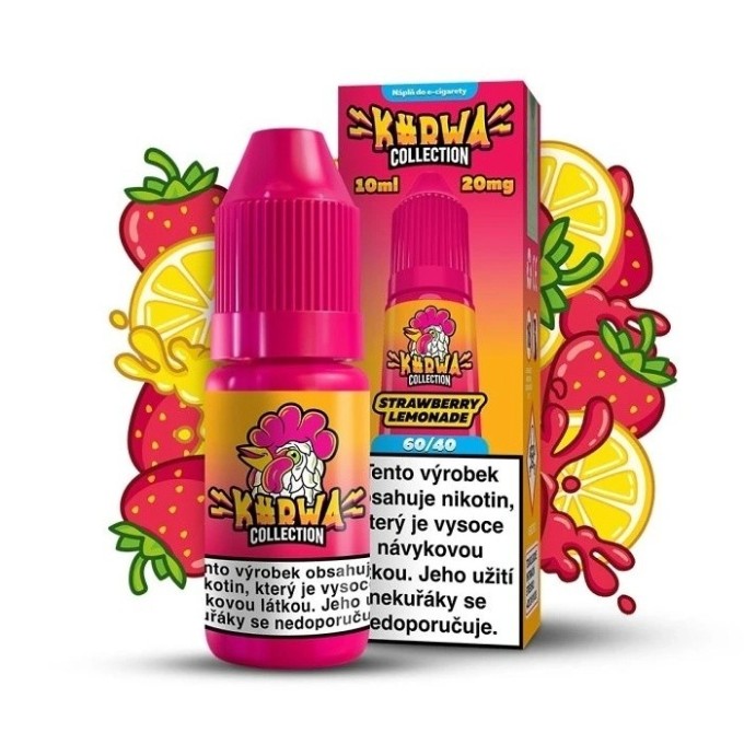 Kurwa Collection e-liquid Strawberry Lemonade 10 ml 20 mg