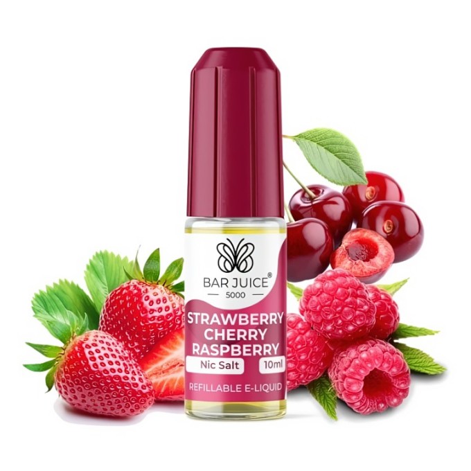 BAR JUICE 5000 Salt Strawberry Cherry Raspberry 10 mg 10 ml