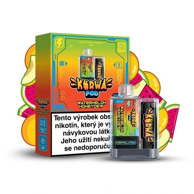 Kurwa Pod Kit Watermelon Honeydew