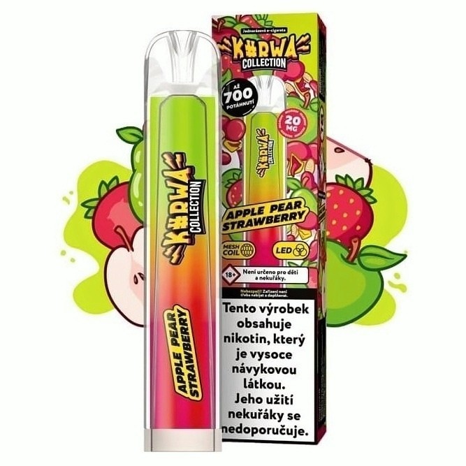 Kurwa Collection Apple Pear Strawberry 20mg 700 potáhnutí