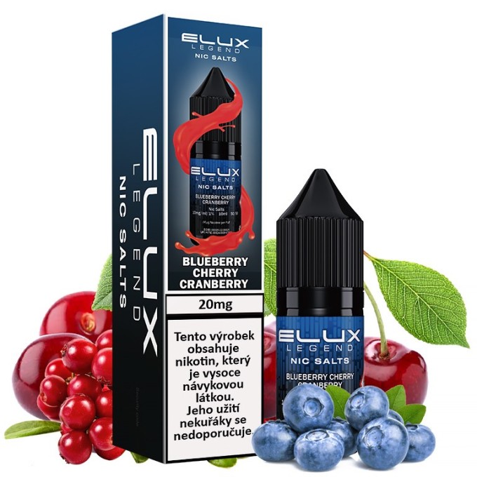 Elux Legend Nic Salts Blueberry Cherry Cranberry 10 ml 20 mg