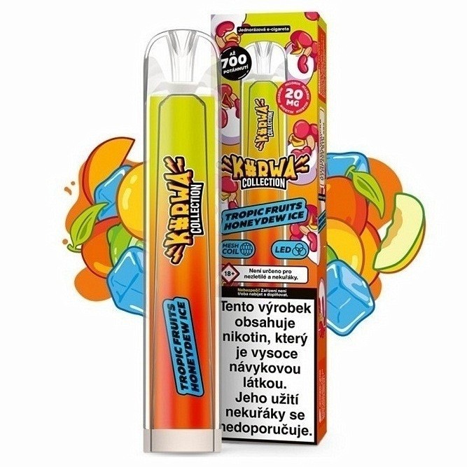 Kurwa Collection Tropic Fruit Honeydew Ice 20mg 700 potáhnutí