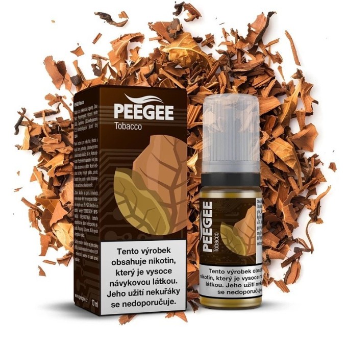PEEGEE Čistý tabák 10 ml 18 mg