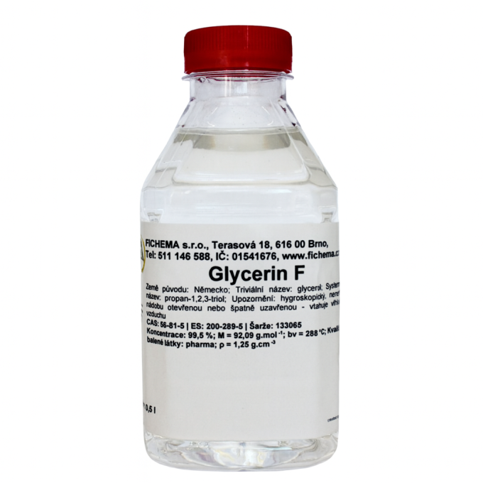 FICHEMA Glycerín VG USP 99,5% 500 ml 625 g (glycerol), Pharma