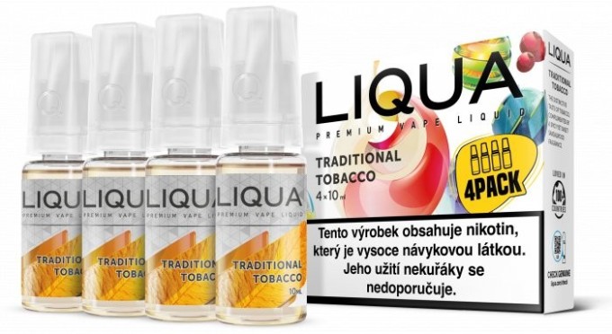Ritchy Liqua Elements 4Pack Traditional tobacco 4 x 10 ml 6 mg