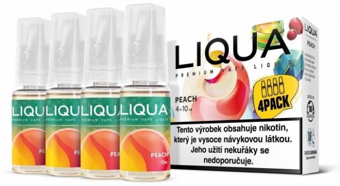 Ritchy Liqua Elements 4Pack Peach 4 x 10 ml 3 mg