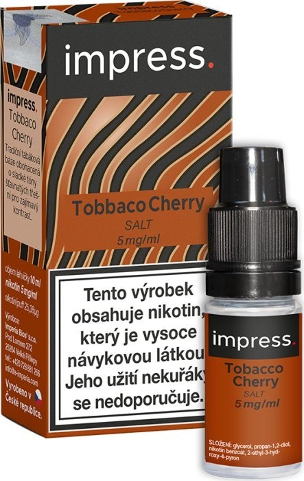 Liquid IMPRESS SALT Tobacco Cherry 10ml - 5mg