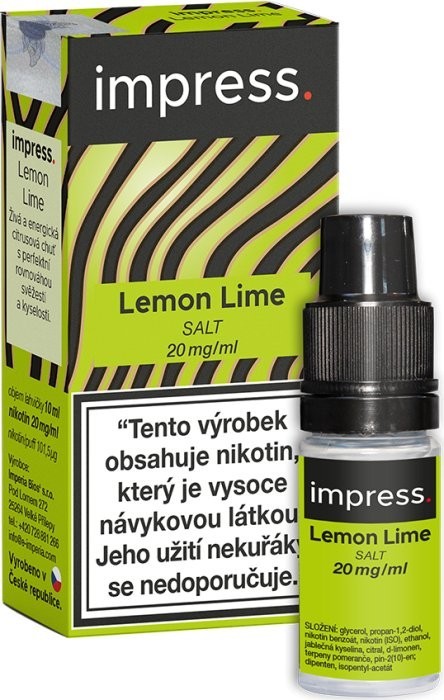 Liquid IMPRESS SALT Lemon Lime 10ml - 20mg