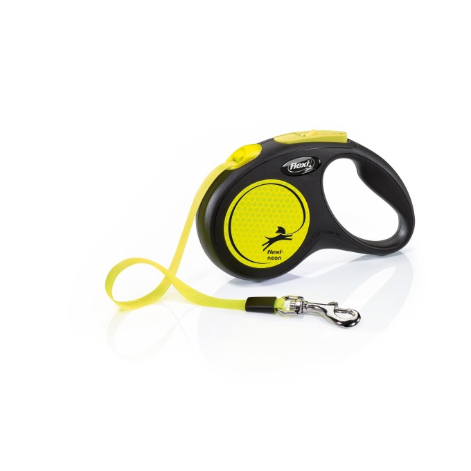 Flexi Vodítko Neon S pásek 5m černo-žluté