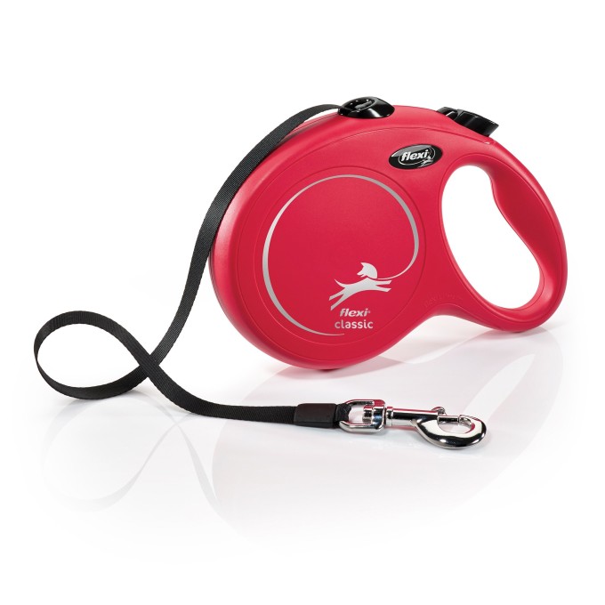 Flexi Vodítko Classic L pásek 8m červené