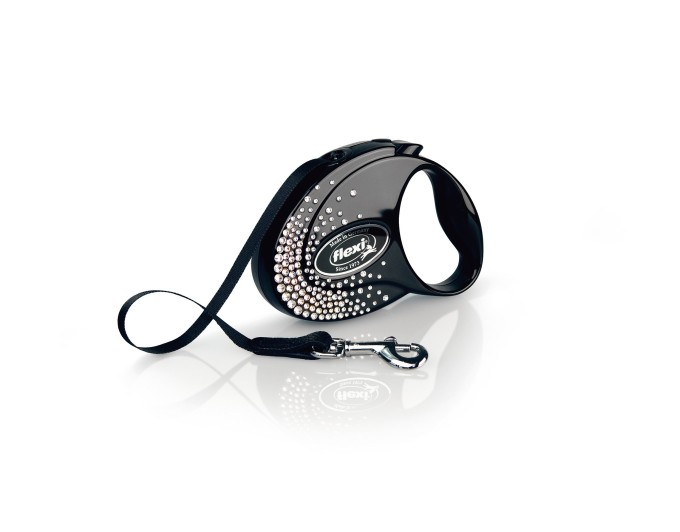 Flexi Vodítko Glam Splash S pásek 3m Crystal