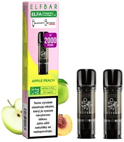 Elf Bar ELFA Pods cartridge 2Pack Apple Peach 20mg
