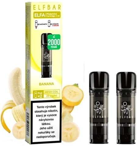 Elf Bar ELFA Pods cartridge 2Pack Banana 20mg