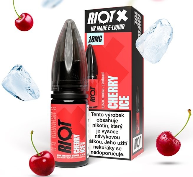 Liquid RIOT X Salt Cherry Ice (Ledová třešeň) 10ml-10mg