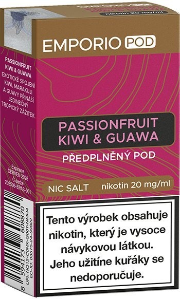 EMPORIO POD cartridge Kiwi, Passionfruit & Guawa 20mg 1Pack
