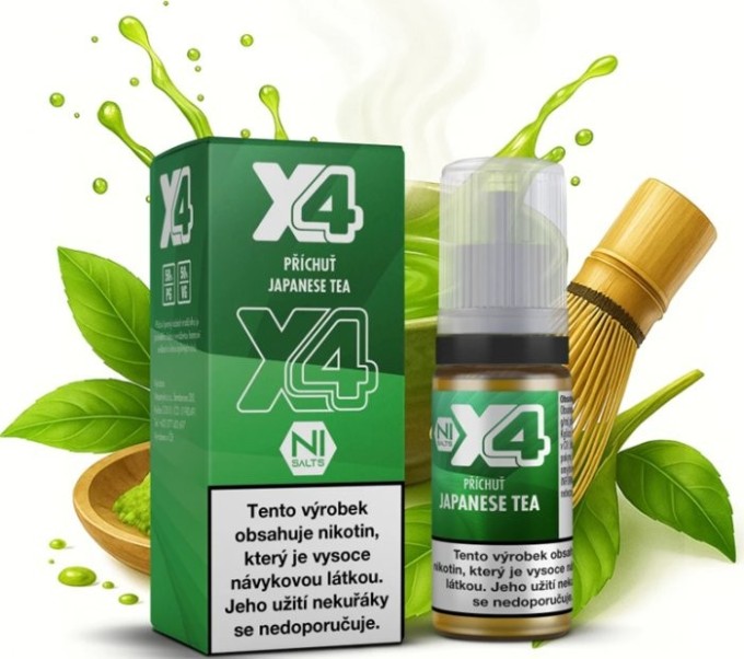 Liquid X4 Bar Juice - Japonský čaj (Japanese Tea) 10ml - 20mg