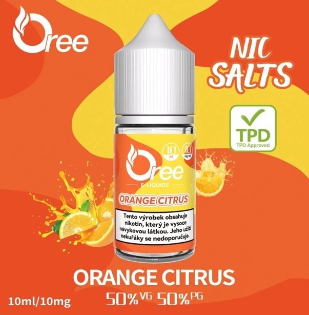 Liquid Oree SALT Orange citrus - Pomeranč 10ml - 10mg