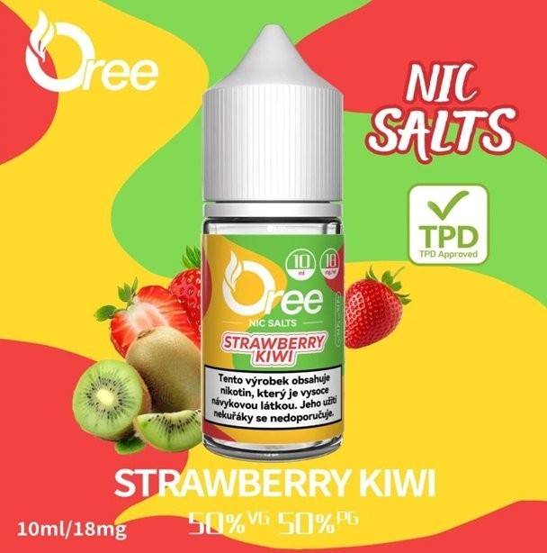 Liquid Oree SALT Strawberry Kiwi - Jahoda Kiwi 10ml - 18mg