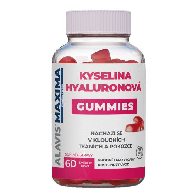 ALAVIS MAXIMA Kyselina hyaluronová GUMMIES 60 žvýkacích tablet