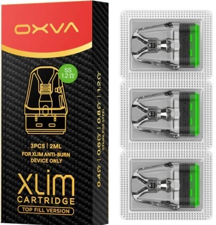 OXVA Xlim Top Fill SS cartridge 1,2ohm 2ml 3Pack