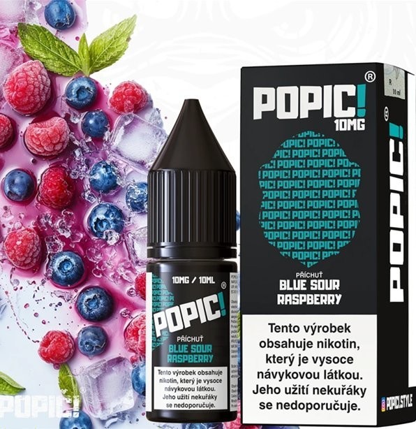 Liquid POPIC! Salt Blue Sour Raspberry 10ml-10mg