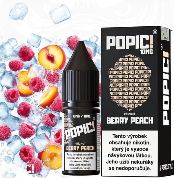 Liquid POPIC! Salt Berry Peach 10ml-10mg