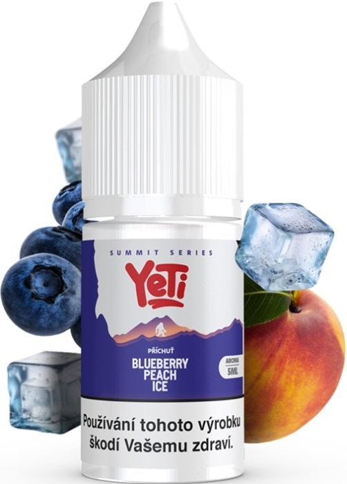 Příchuť Yeti Summit Series S&V 5ml Blueberry Peach Ice (Ledová borůvka a broskev)