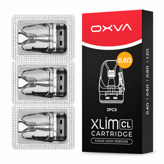 OXVA Xlim CL Pod Top Fill cartridge 0,8ohm 2ml 3Pack