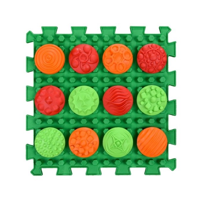 ORTEK Masážní a senzorická podložka pro děti a dospělé Puzzle Mix Plástve 1 prvek + 12 modulů Vzory