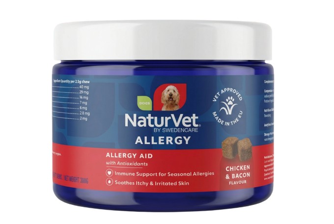 NaturVet ALLERGY Aid with Antioxidants 120ks