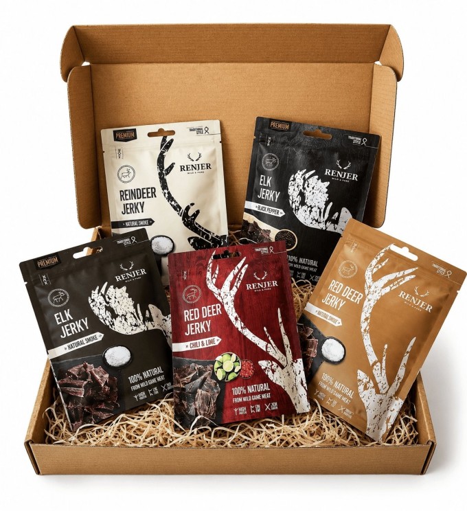 RENJER Jerky Dárkový set sušeného masa 125g