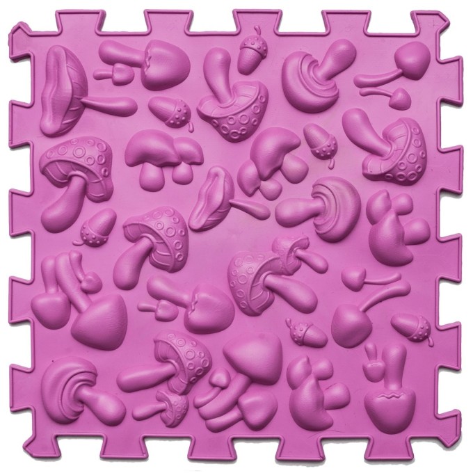 ORTEK Masážní a senzorická podložka pro děti, dospělé a psy Puzzle Mix Houby 1 prvek