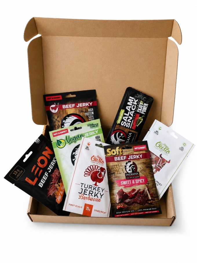MIX Jerky Pikant Dárkový set sušeného masa 163g