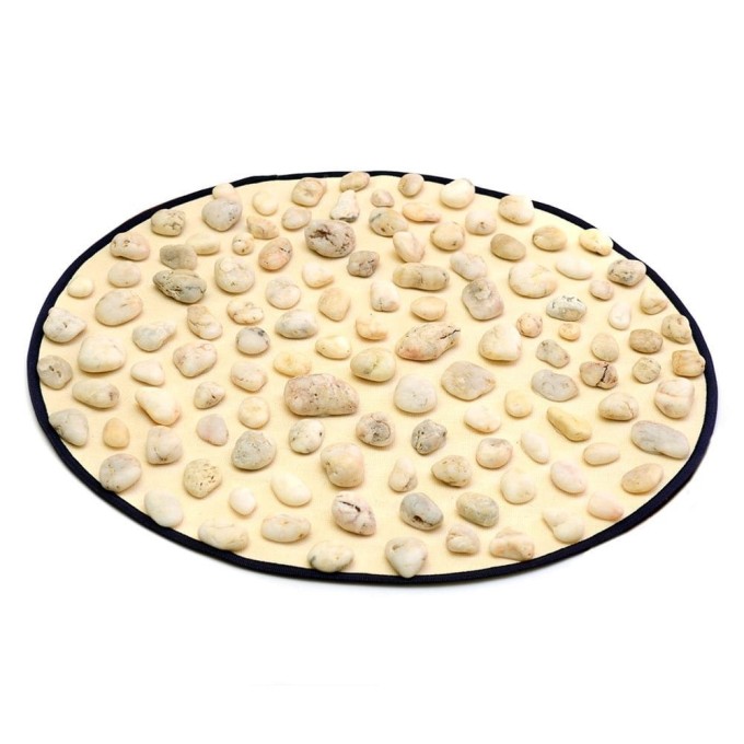 ORTEK Masážní podložka s přírodními oblázky Ø 44 cm