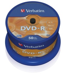 DVD-R Verbatim 4,7 GB (120min) 16x 50-cake
