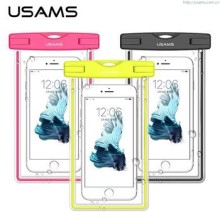 USAMS Luminous Vodotěsné Pouzdro Pink pro Smartphone 6"
