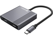 Sandberg USB-C Dock, dokovací stanice 2xHDMI, USB-A 3.0, USB-C PD 100W