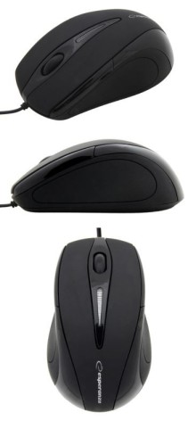 Myš Esperanza SIRIUS, USB, černá (EM102K)