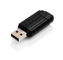 128GB USB Flash 2.0 PIN STRIPE Store'n'Go black Verbatim P-blist
