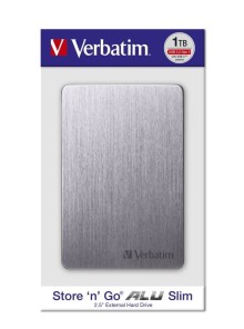 HDD 2.5" 1TB USB 3.2/USB-C Gen 1 ALU Slim šedý, externí disk Store ‘n’ Go Verbatim