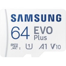 SAMSUNG MicroSDXC 64GB EVO Plus+SD adap
