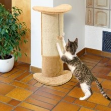 Flamingo Škrabadlo rohové elegantní s provázkem béžové 29x21x71cm