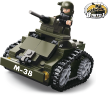 Sluban Army 8into1 M38-B0587C Obrněný vůz