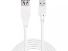 Sandberg USB-A(F) do USB-A(M) 2.0 kabel, 1.8 m, bílý