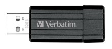 32GB USB Flash 2.0 PIN STRIPE Store'n'Go černý Verbatim P-blist
